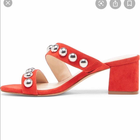 SOLE SOCIETY SUSHANA STUDDED SLIDES SIZE 7 - Picture 2 of 8